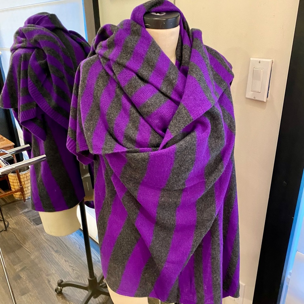 NWT Banana Republic HUGE Striped Cashmere wrap